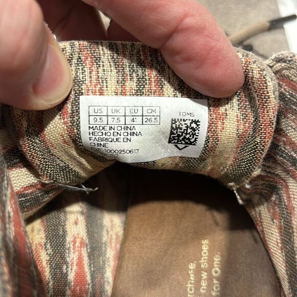 Toms | Women's Beige Suede Desert Booties Wedge Heel Lace Up Round Toe Size 9.5 - Picture 14 of 14